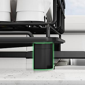 SNTD Dish Drying Rack - Extendable Dish Rack, Large Sink Drying Dish Drainer for Kitchen Counter, Stainless Steel Dish Strainer with Utensil Holder