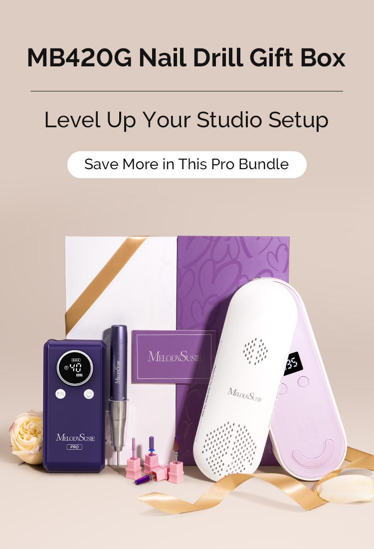 MelodySusie Mother's Day Nail Drill Gift Box with Premium Nail Drill and Nail Lamp for Nail Beginners & Professionals MelodySusie Mother's Day Nail Drill Gift Box with Premium Nail Drill and Nail Lamp for Nail Beginners & Professionals