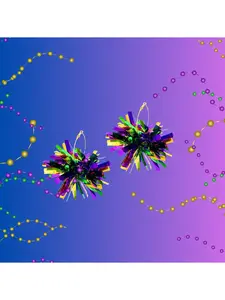 Carnival Pom-Pom Earrings