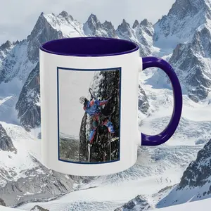 Ceramic Mug - Balin Miller Ice-Climbing Cathedral Ledge: New Hampshire Design