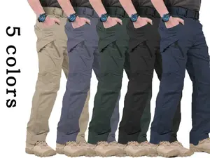 HOMUG Men's 2-Pack Lightweight Casual Work Pants & Tactical Hiking Pants Featuring durable multi-functional pockets and a straight-leg design, these pants are perfect for spring and autumn wear.