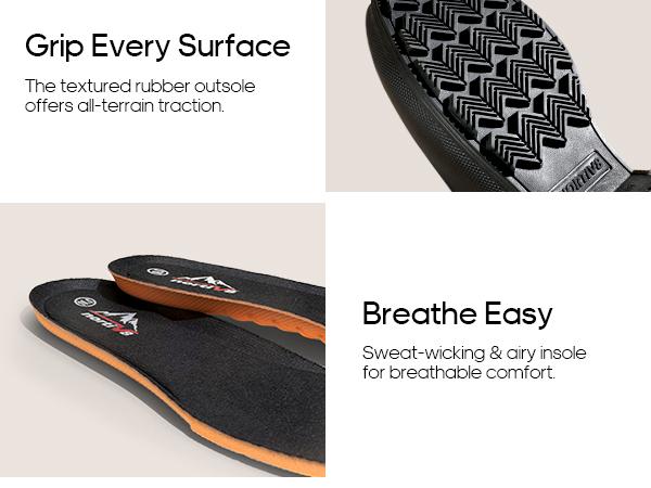 NORTIV8 Men's Waterproof Winter Shoes and Snow Boots Lace Black Insulated 3M Thinsulate Lining Slip-Resistant Rubber Outsole