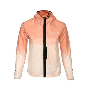 adidas Womens Terrex Xperior Light Windweave Jacket Athletic Outerwear Casual - Orange