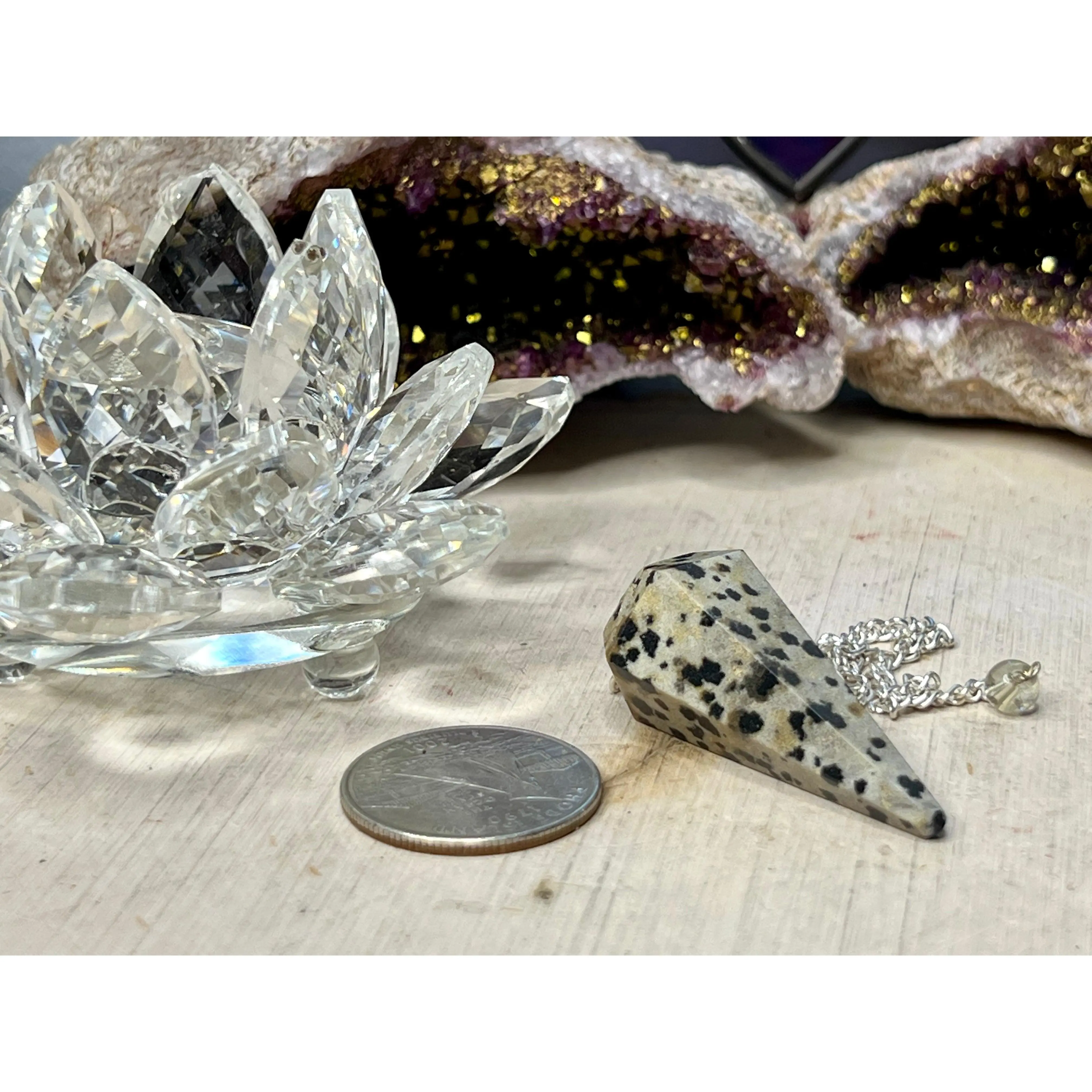Dalmatian Stone Jasper Pendulums
