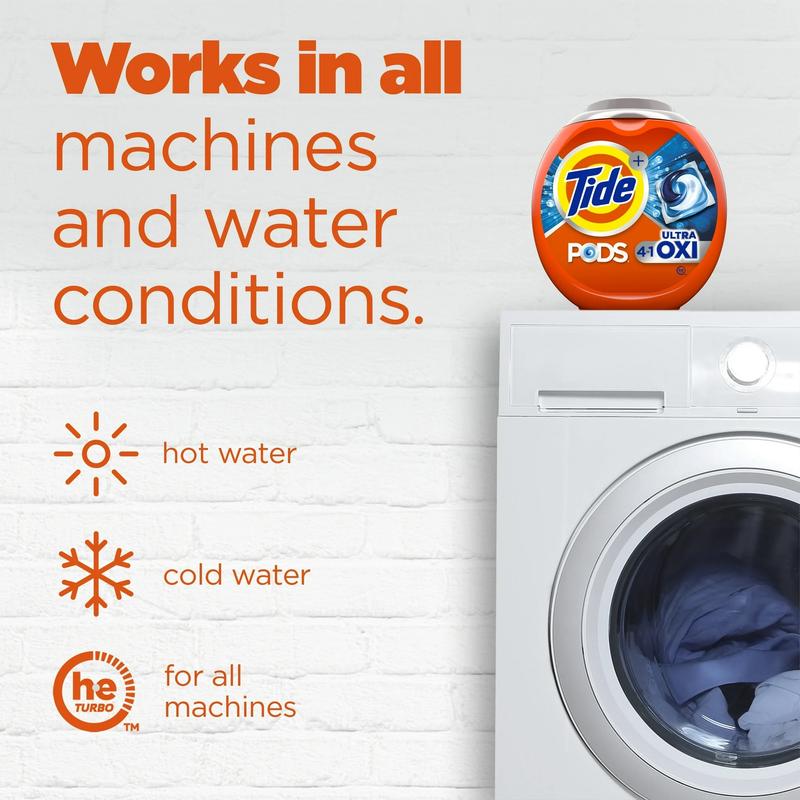 Tide PODS Laundry Detergent Packs, Ultra Oxi, 12 Count