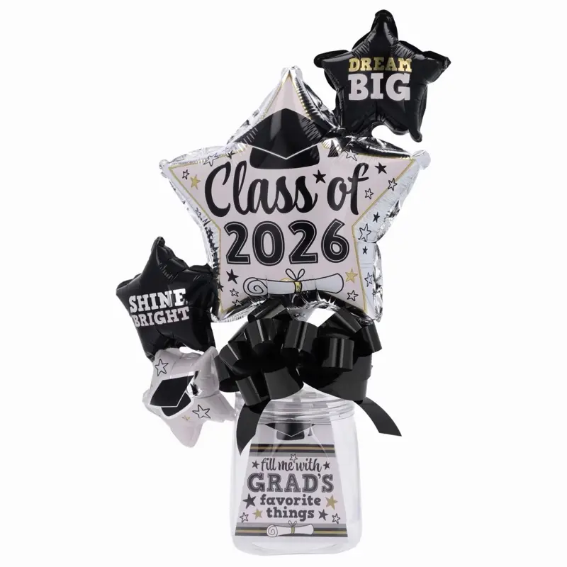 Class of 2026 Gift Set with Balloons Graduation Party Decorations for Graduates featuring "Dream Big" and "Shine Bright" Motivational Balloons
