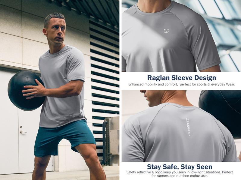 G Gradual Men's Workout Tops Athletic T-Shirts Moisture Wicking Cooling Running Shirts Short Sleeve Performance Tee for Gym Tennis Activewear G Gradual Men's Workout Tops Athletic T-Shirts Moisture Wicking Cooling Running Shirts Short Sleeve Performance Tee for Gym Tennis Activewear