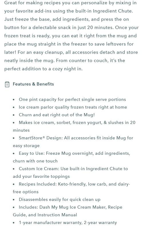 My Mug Ice Cream Maker My Mug Ice Cream Maker