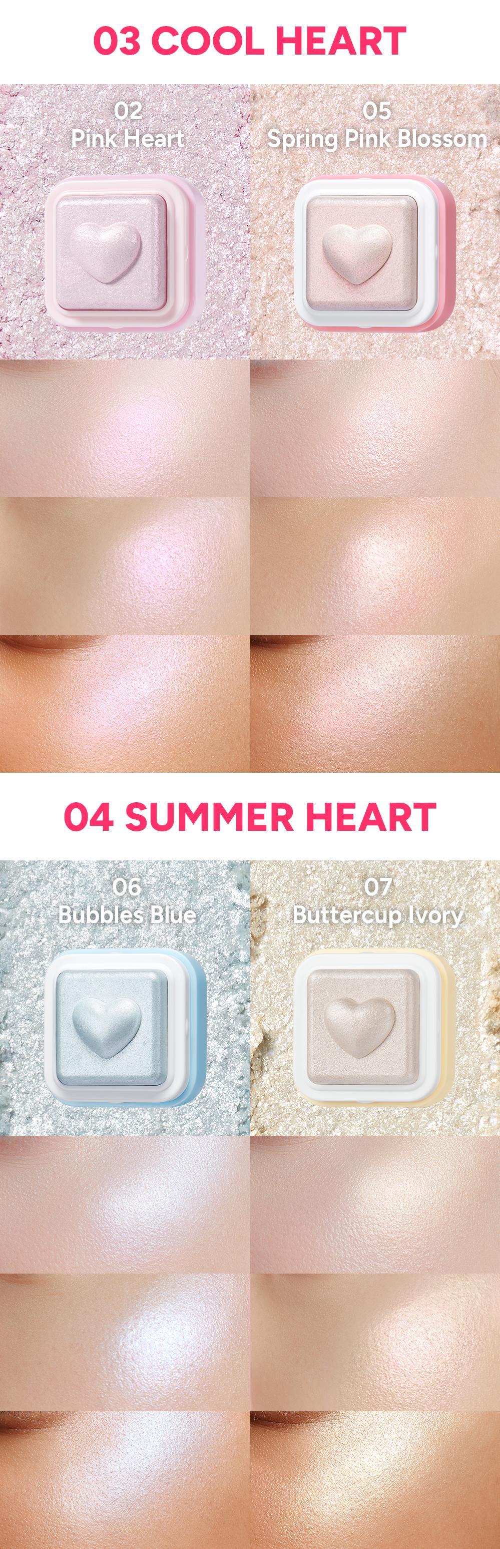 Colorgram Heartlighter Duo | Milk Bling Soft Glow Highlighter Set Colorgram Heartlighter Duo | Milk Bling Soft Glow Highlighter Set