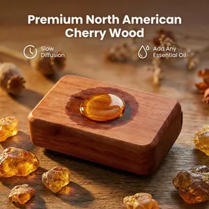 Amber Scent Diffuser for Home, Closet & Car Use, Air Freshener & Odor Eliminator with Essential Oils, Long-Lasting Fragrance (3 Months), Luxury Gift Box Woody Aromatic Scented