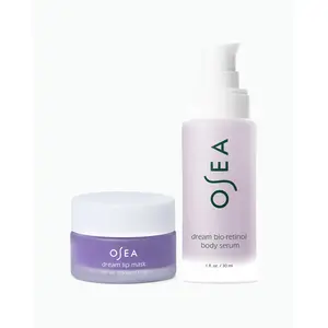 OSEA Dream Bio-Retinol Overnight Duo | Firming Body Serum + Hydrating Lip Mask | Smooth, Plump & Nourish While You Sleep