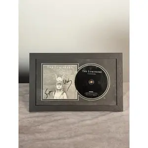 The Lumineers Cleopatra Signed CD Framed Multi-Member Autographed JSA COA