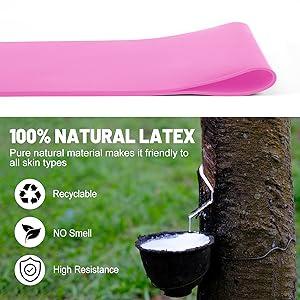 Resistance Bands, Exercise Bands Women, Resistance Bands for Working Out, Fitness Resistance Loop for Leg, Buttocks, Shape Body, Yoga, Pilates, Set of 5 Different Levels Stretching Bands