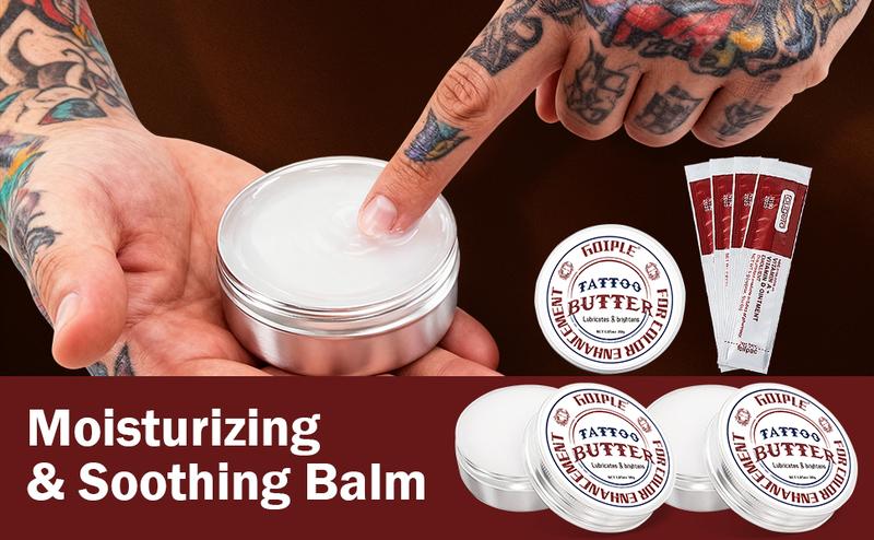 3 Counts Tattoo Aftercare Cream for Before, During, and After Tattoo Process - Scar Repair, Gel, and Protective Balm for New & Older Tattoos