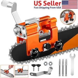 Chainsaw Chain Sharpening Jig Portable Hand Crank Timberline Sharpener Tool Set Sawtooth