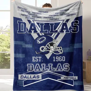 Dallas Football Vintage Style Personalized Blanket, Dallas Football Blanket,  Dallas Blanket, Dallas Fans Gift Suitable for use in offices, sofas, and travel settings, etc. Suitable for all four seasons,A gift suitable for fans, friends and children