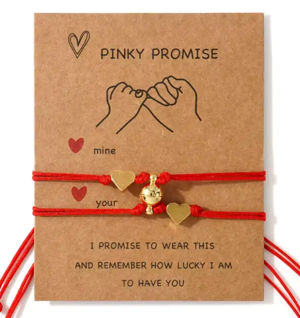 Pinky Promise Couple Bracelet Set – Symbol of Love & Commitment