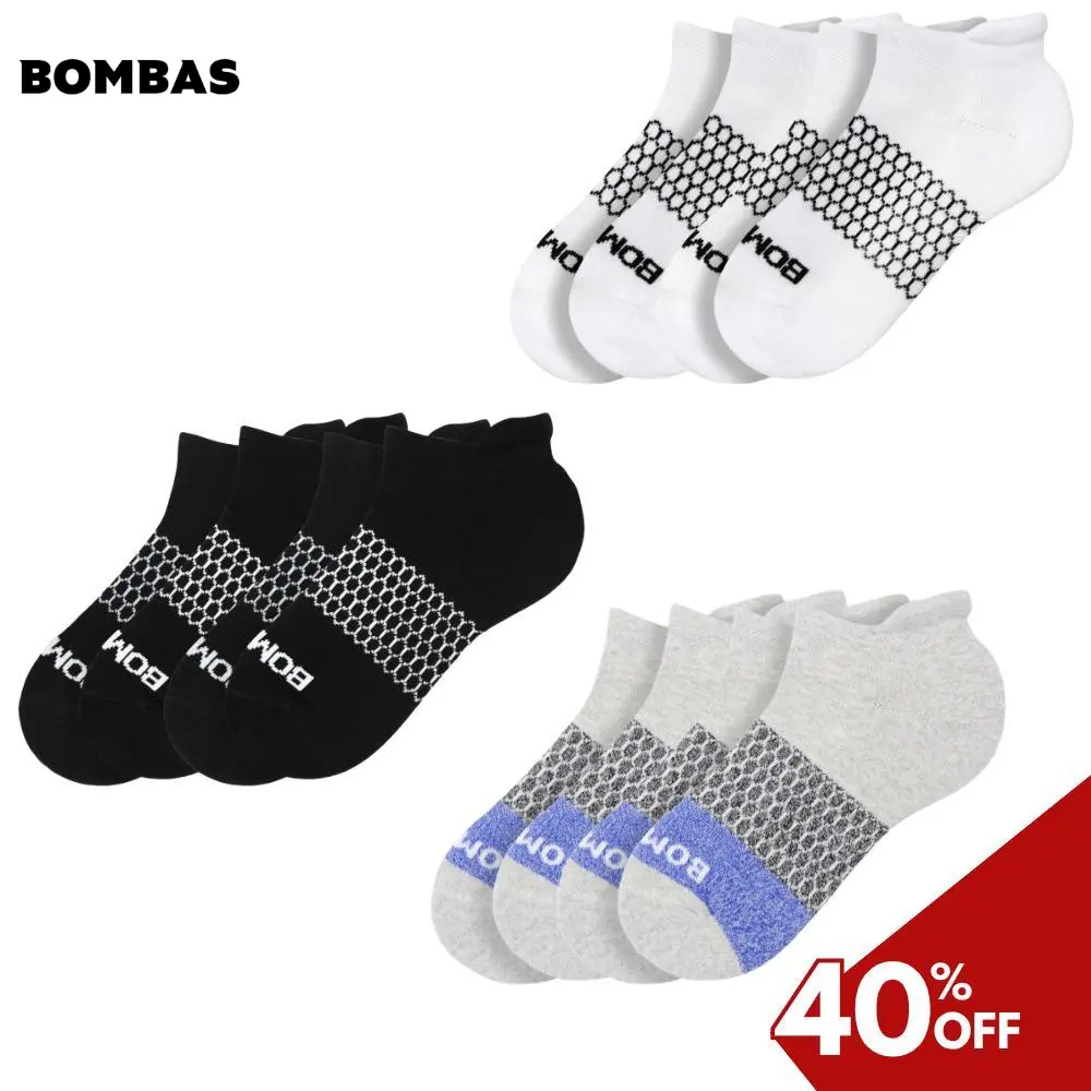 Bombas Ankle Sock for Women, Men | Multi Color, Running Socks, Athletic Socks, Seamless Toe, Comfortable & Stylish Socks