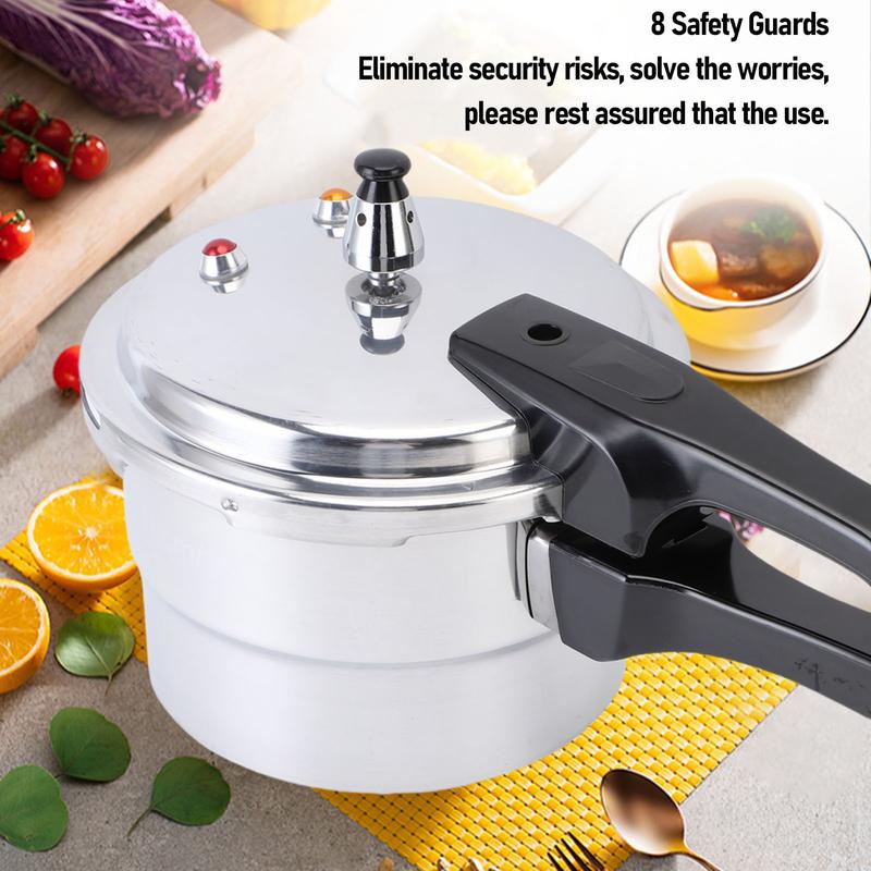 Pressure Cooker With Steam Rack for Kitchen 3L Explosion Proof Aluminium Alloy Safety Stovetop Fast Cooking Canning Cooker Pot