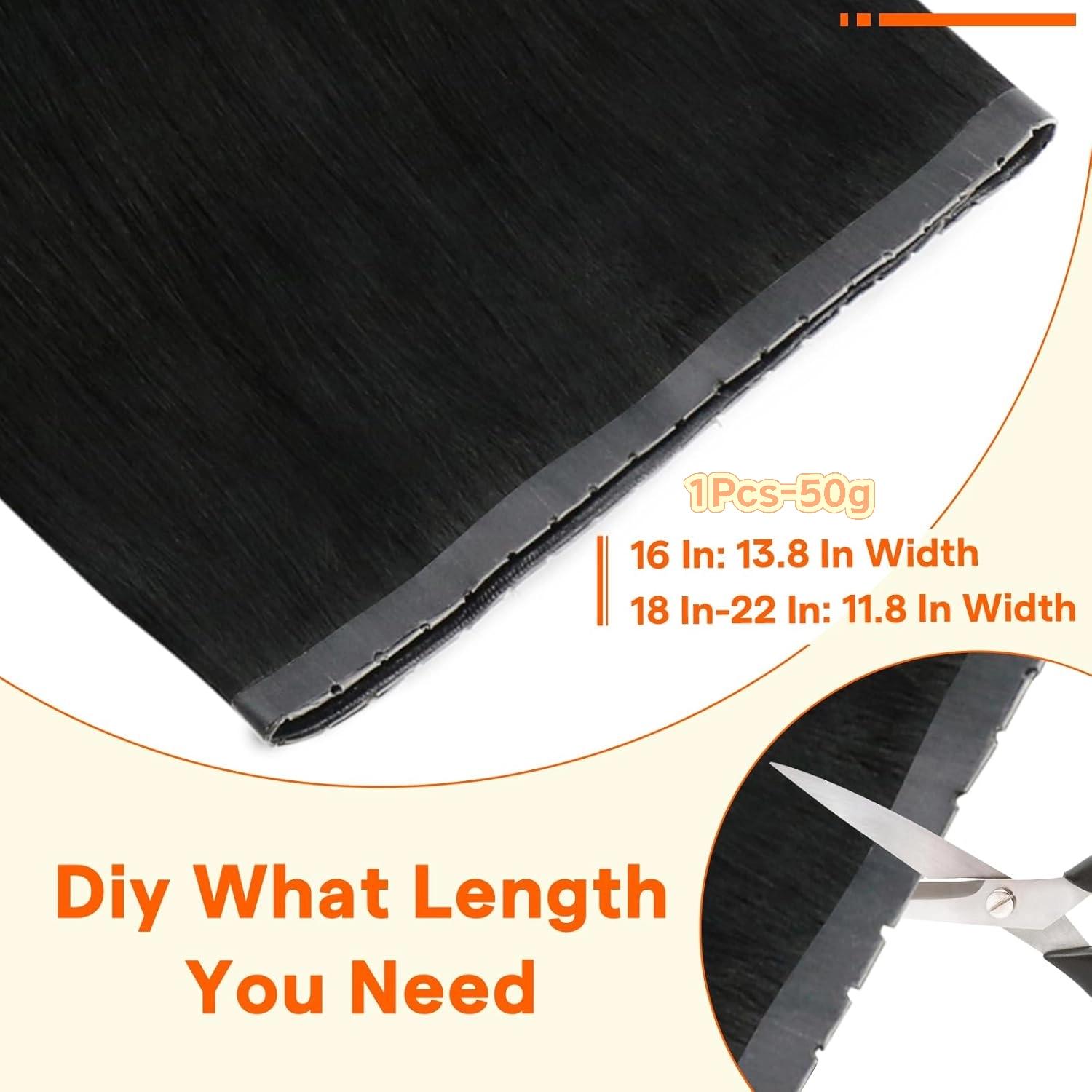 Full Shine  Butterfly Weft Hair Extensions Real Human Hair Hole Weft Invisible Genius Weft  balck friday