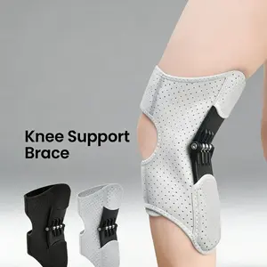 Unisex knee brace with four spring support stays and adjustable compression sleeve – suitable for running and exercise. Knee Stabilizer Knee Band