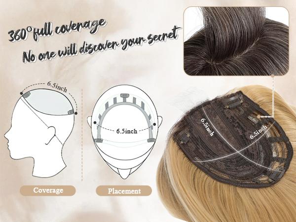 PANEWAY Hair Topper for Women 18 Inch Long Straight Big Base for Maximum Coverage on Thinning Hair Snug Fit with Realistic Illusion Hairline Your Confidence Solution