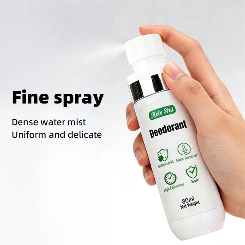 Jiele Shu Deodorant — all-day odor control, colorless and odorless; avoids masking odors with fragrance; antibacterial and antimicrobial properties; gentle formula