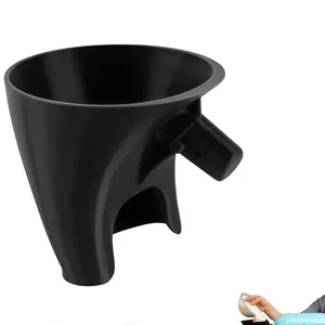 Flour Funnel for KitchenAid Mixer 5 Qt, Anti-Splash Attachment for Tilt-Head Stand Mixer 4.5 & 5 Quart (KSM150), Dishwasher Safe No-Mess Baking Tool, Easy Pour Accessory (Black)