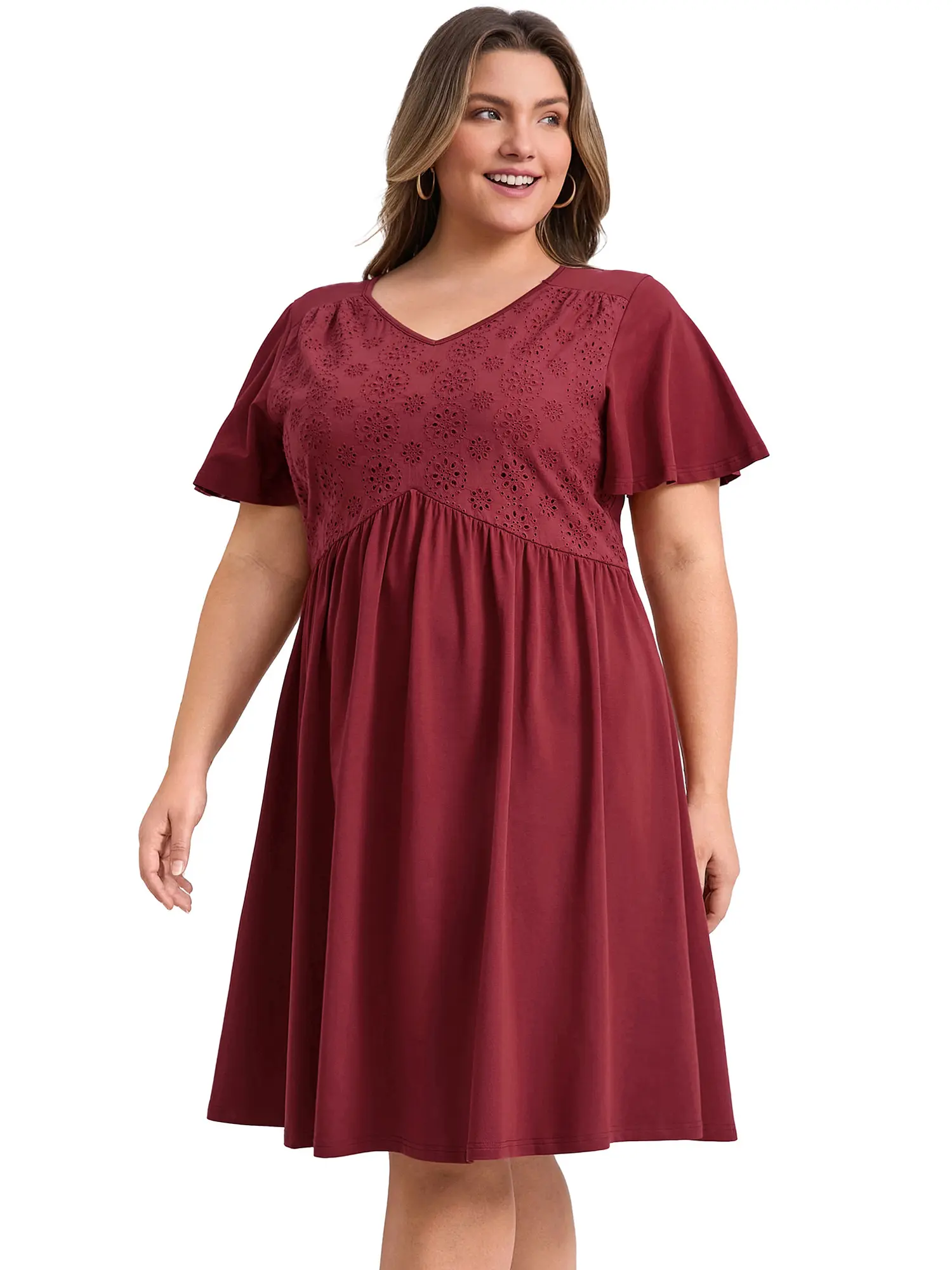 GRACE & GRANDEUR Women's Plus Size Summer Dresses V Neck Ruffle Sleeve Pleated Swing A-Line Dresses - TikTok Shop GRACE & GRANDEUR Women's Plus Size Summer Dresses V Neck Ruffle Sleeve Pleated Swing A-Line Dresses - TikTok Shop