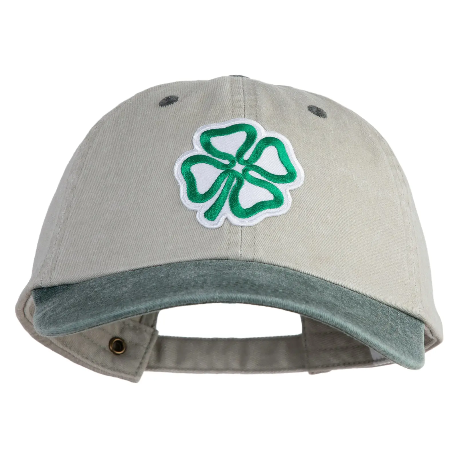 4 Leaf Clover Patched Pigment Dyed Wash Cap