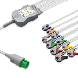 10-Lead ECG Cable with Resistance AHA | EC-10007RG-A