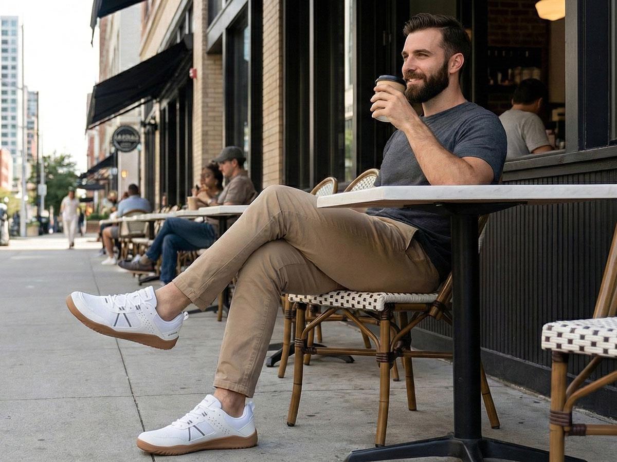 Airhas Men’s Barefoot Shoes with Anatomical Toe Box, Zero Drop, Breathable Gym Shoes — Minimalist Casual Shoes