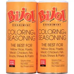 2 Bijol de 113g  Sazonador para pollo sabor tradicional de guatemala/Bijol 113g Seasoning for chicken traditional Guatemalan flavor Baking