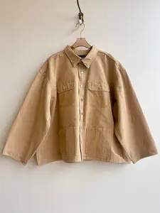 Camel Shirtjacket w/ Multi-Tone Star Quilt Patch and Patch Pockets (Reworked)