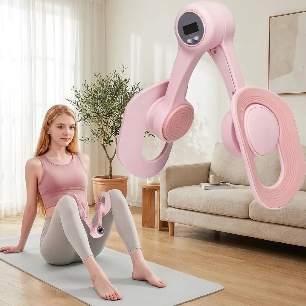Thigh Exercise Device - Portable Leg-Arm Resistance Trainer, At-Home Gym Equipment for Home Workout Equipment Daily Use