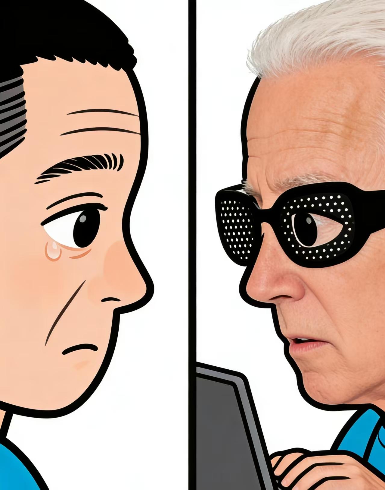 two piece -Unisex Pinhole Glasses for Vision Training