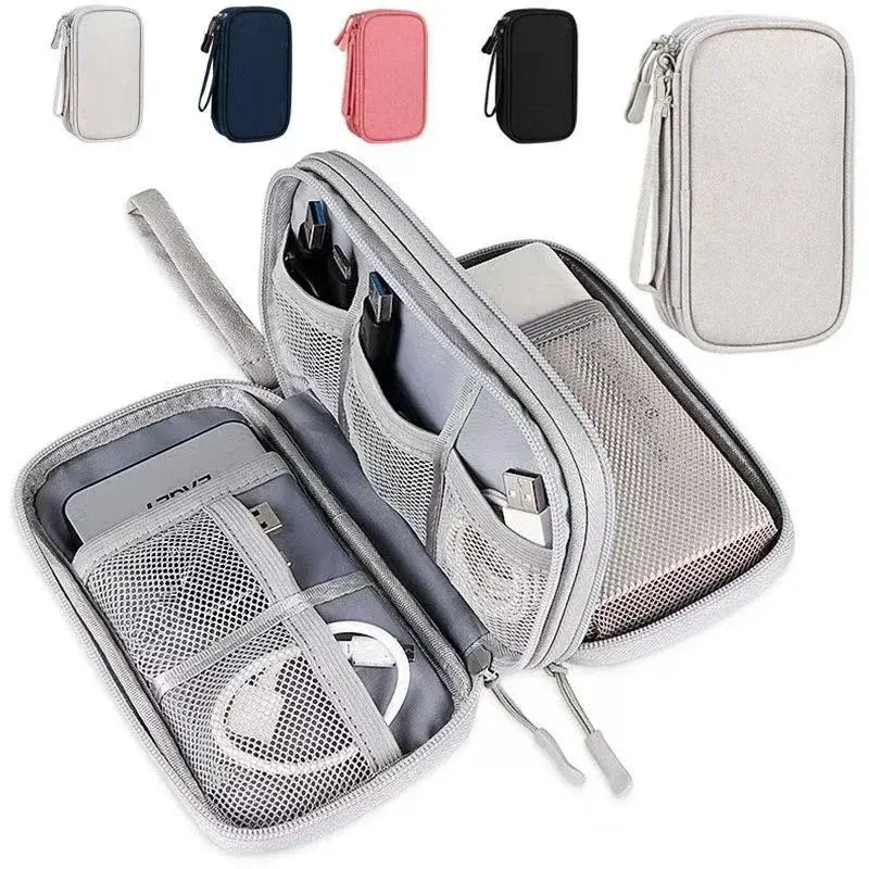 Portable Travel Portable Digital Product Storage Bag USB Data Cable Manager Earphones Mobile Power Storage Bag