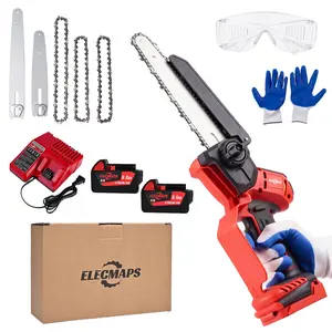Electric Hand Saw Compatible with M.18 Batteries — Featuring Auto-Oiling — 2-in-1 8-inch & 6-inch Brushless Cordless Pruning Saw — Battery-Powered — Ideal for Wood Cutting and Tree Trimming