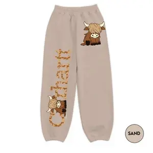 Highland Cow Sweatpants - Inspired Highland Cow Design, Perfect for Active & Casual Outfits