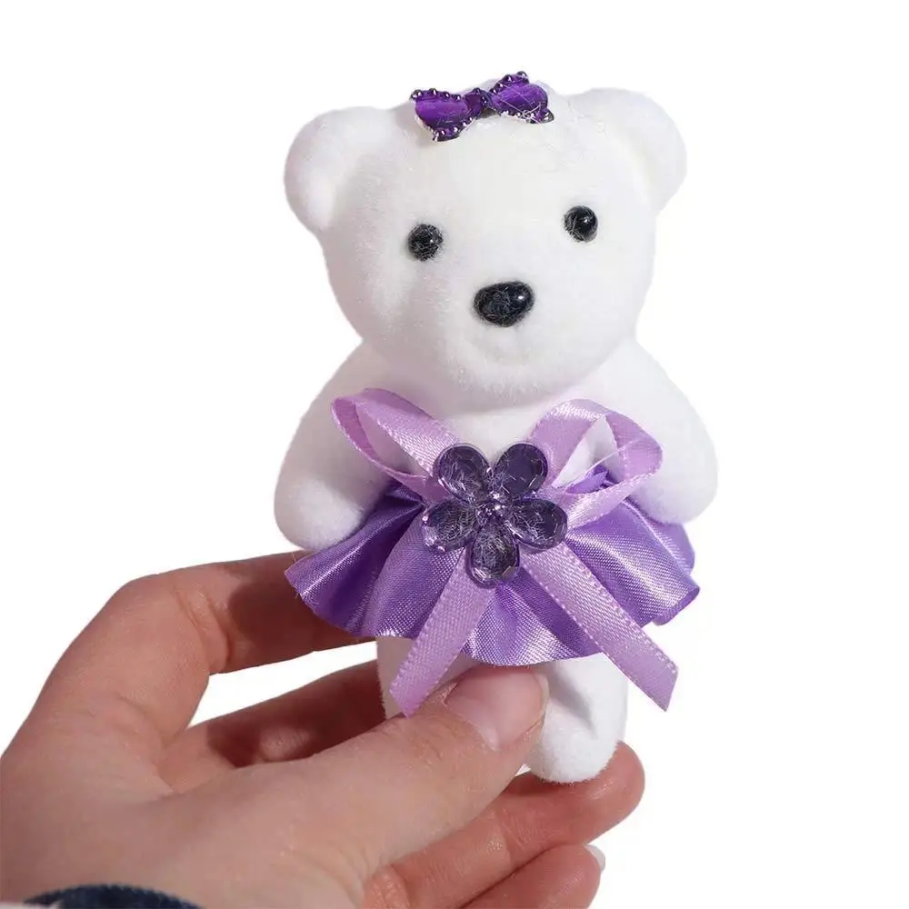 10pcs/set Foam Bear Bear Plush Foam Toys Plush Doll Cartoon Mini Bear Flower Bouquet DIY Plush Animal Cartoon Bouquet Doll