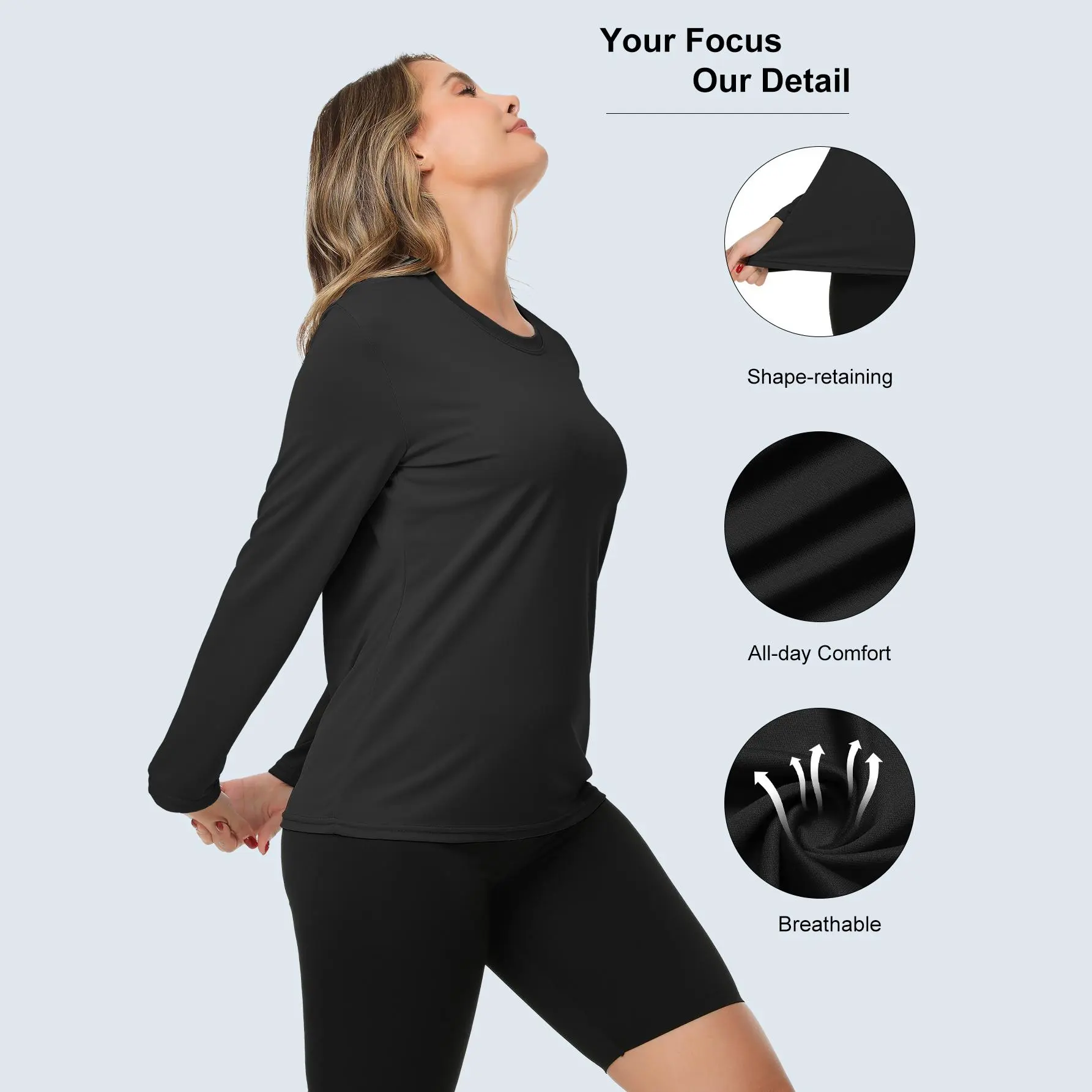 5 Pack Women's Long Sleeve T Shirts Workout T Shirts For Women Absorbs Sweat Breathable Tops Sexy Sporty Topsexy T Shirt For Woman UV Sun Protection Lightweight Outdoor Workout Shirt Energetic Multi-Color Sports Tops For Running Gym Hiking Athletic Wear