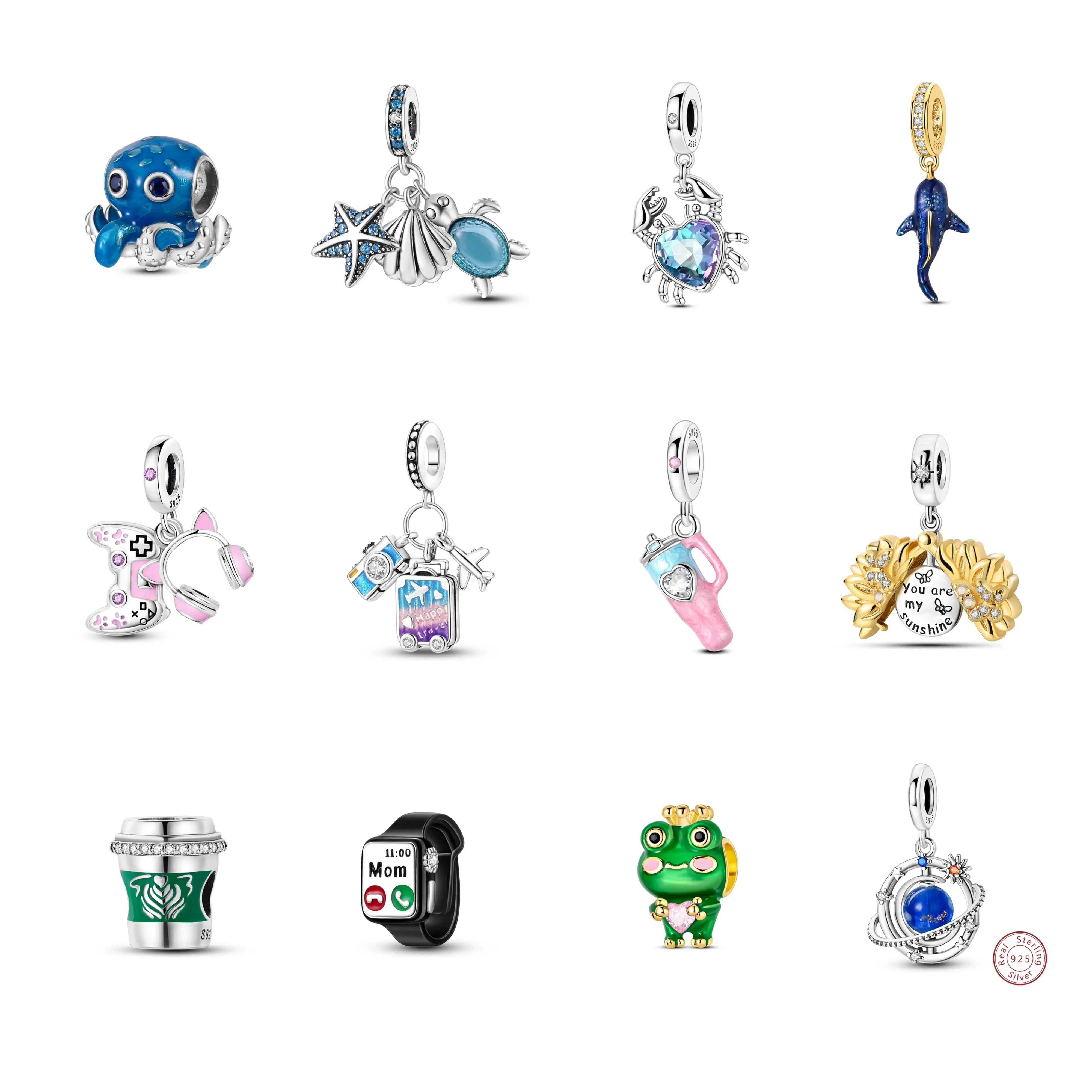 MULA S925 Silver-Plated Charm for Women, Elegant Casual Number Pendant (1-49) Compatible with Pandora Bracelets & Necklaces, Anniversary Birthday Gift, Female, Jewelry For Women, Charms & Pendants, Personalized Jewelry