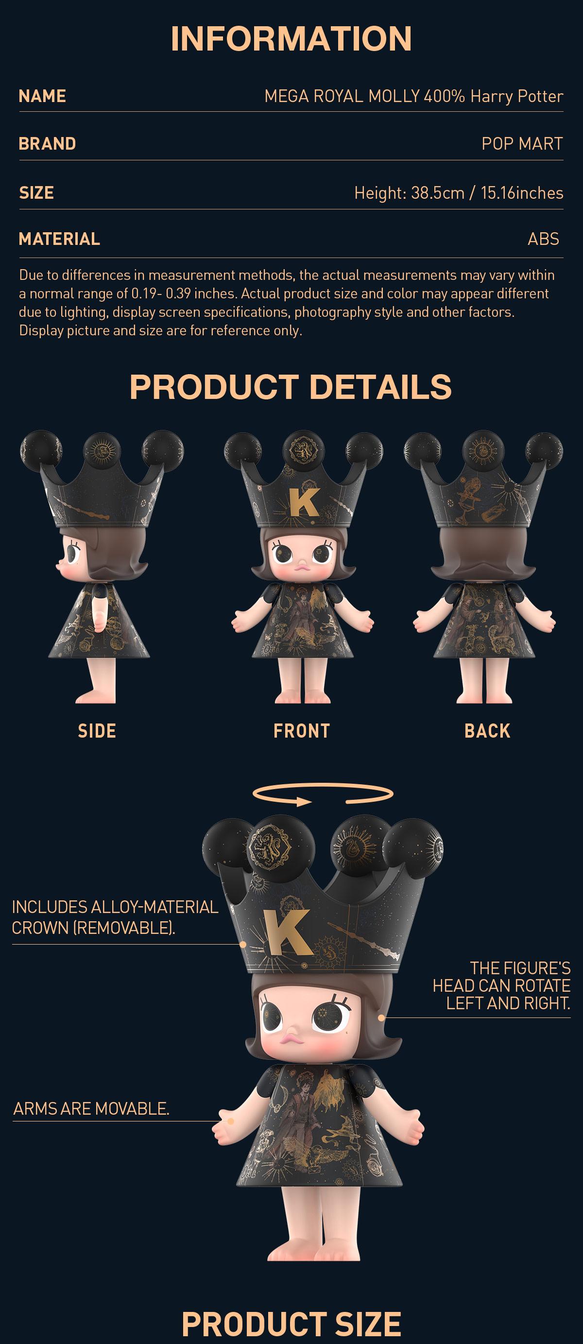 POP MART MEGA ROYAL MOLLY 400% Harry Potter