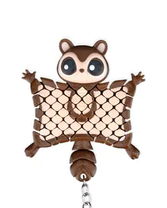 Flying Squirrel Flexible Keychain