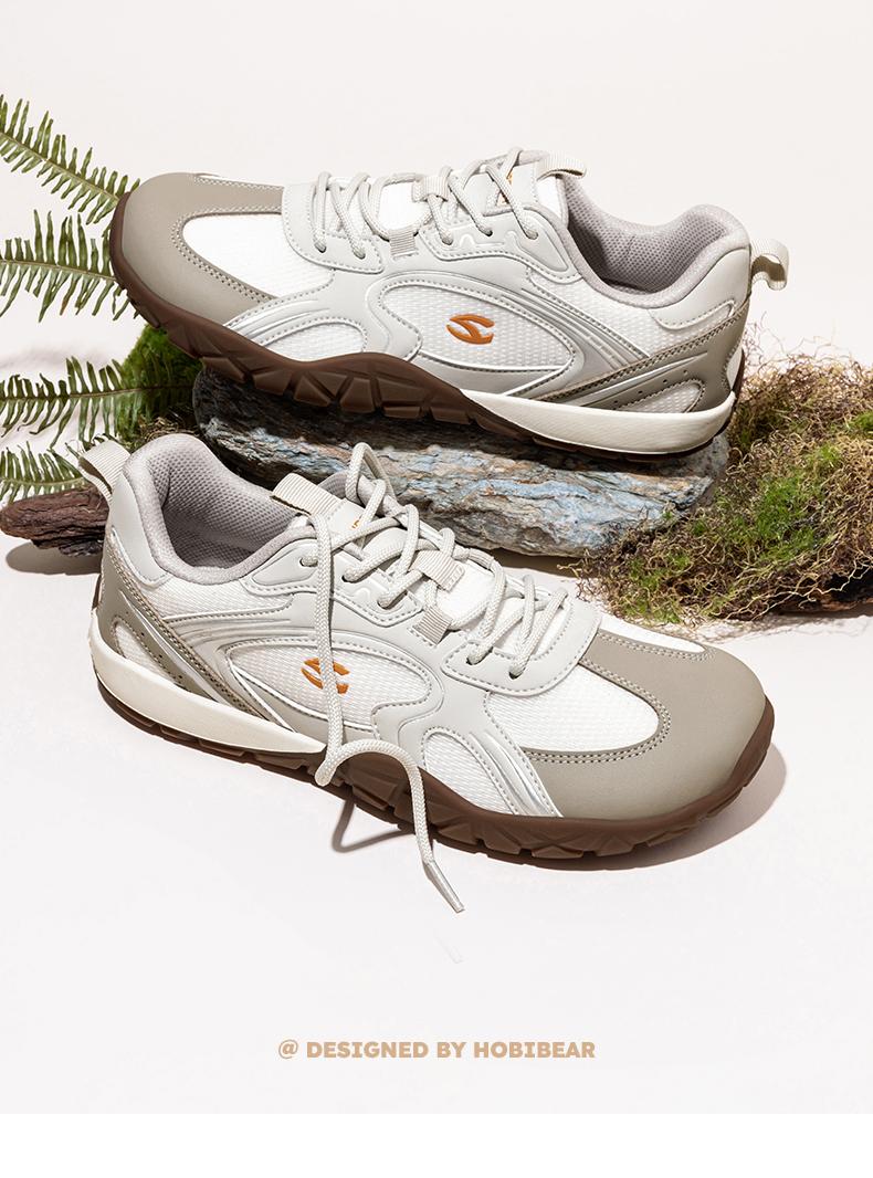 HOBIBEAR Spring/Autumn Women's Training Shoes Breathable Woven Fabric Sneakers with Wide Toes - Comfortable Outdoor Versatile Flats