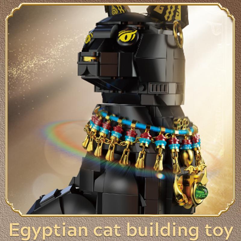 Egyptian Pharaoh Cat Building Set - Animal Black Cat Building Blocks Toy for Adults DIY Crafts Project Egyptian Cat Model for Home Office Decor, Gift for Women Teens Kids Ages 10+ (1274PCS) Egyptian Pharaoh Cat Building Set - Animal Black Cat Building Blocks Toy for Adults DIY Crafts Project Egyptian Cat Model for Home Office Decor, Gift for Women Teens Kids Ages 10+ (1274PCS)
