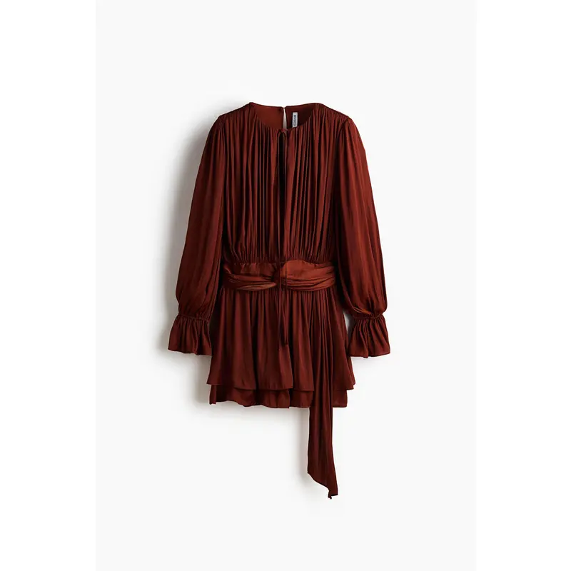 H&M Knot-detail draped dress - TikTok Shop