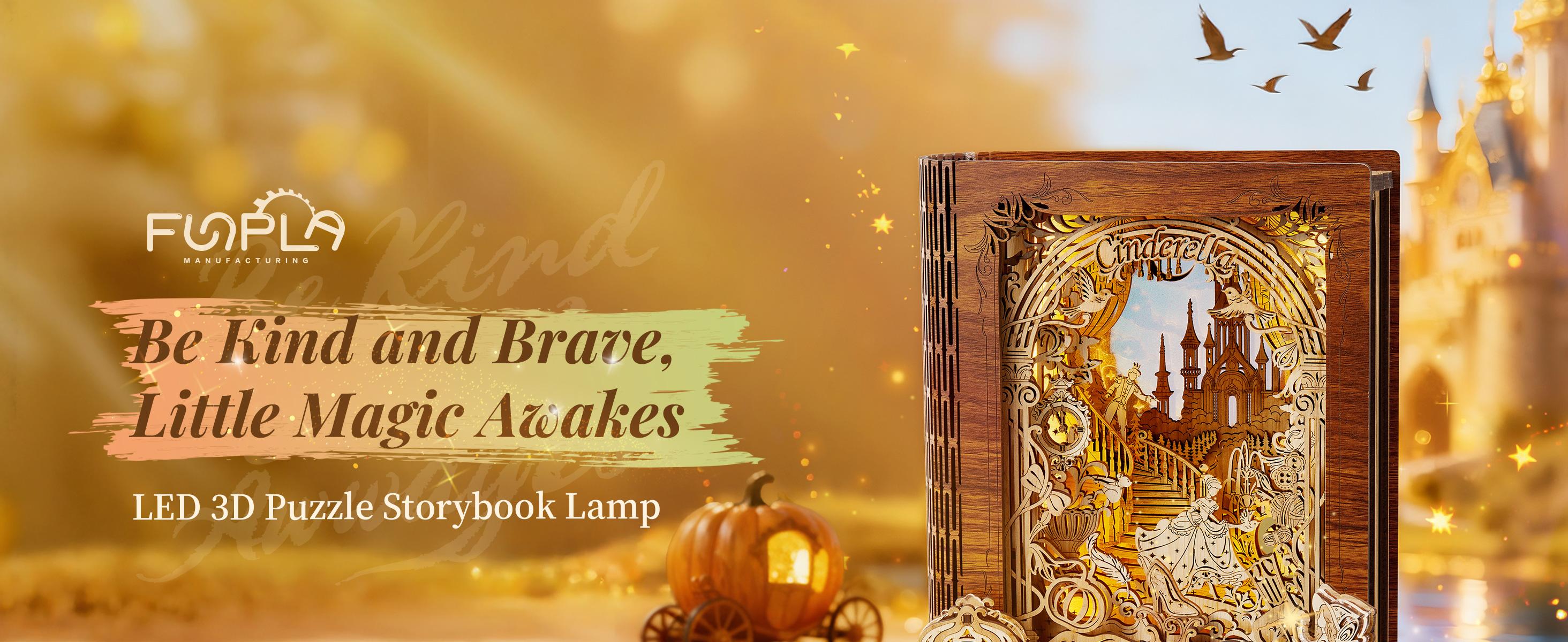 Summervibes-FUNPOLA LED 3D Puzzle Nightlight-DIY Storybook Book