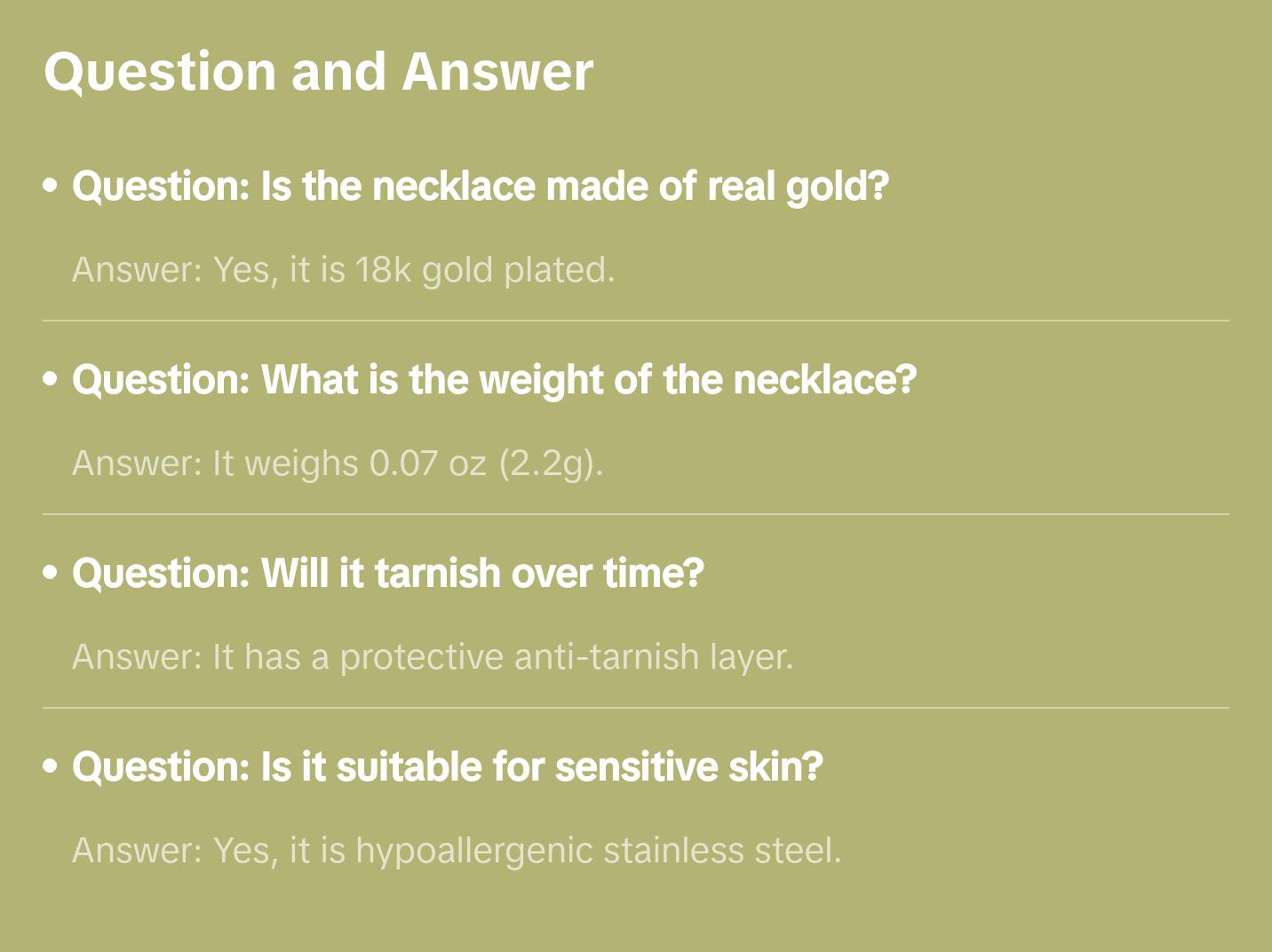 “Cali bears” necklace