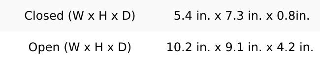 Flex Mini Trifold LED Makeup Mirror With Stand